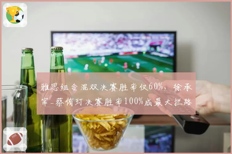 雅思组合混双决赛胜率仅60%，徐承宰_蔡侑玎决赛胜率100%成最大拦路虎
